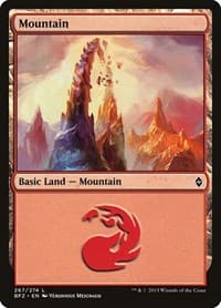 Mountain (267) - Battle for Zendikar - Magic: The Gathering card