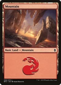 Mountain (268) - Battle for Zendikar - Magic: The Gathering card