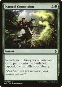 Natural Connection - Battle for Zendikar - Magic: The Gathering card