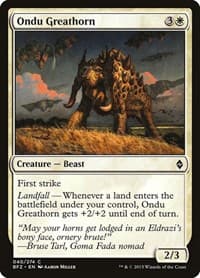 Ondu Greathorn - Battle for Zendikar - Magic: The Gathering card