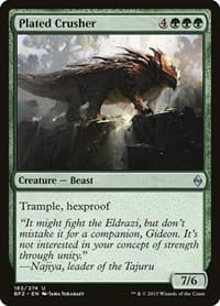 Plated Crusher - Battle for Zendikar - Magic: The Gathering card