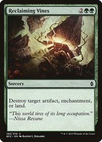Reclaiming Vines - Battle for Zendikar - Magic: The Gathering card