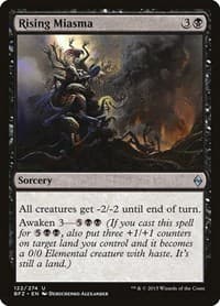 Rising Miasma - Battle for Zendikar - Magic: The Gathering card