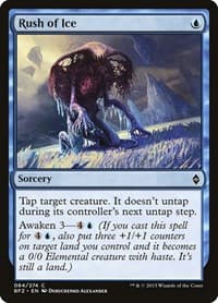 Rush of Ice - Battle for Zendikar - Magic: The Gathering card