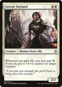 Serene Steward - Battle for Zendikar - Magic: The Gathering card