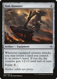 Slab Hammer - Battle for Zendikar - Magic: The Gathering card