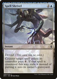 Spell Shrivel - Battle for Zendikar - Magic: The Gathering card