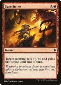Sure Strike - Battle for Zendikar - Magic: The Gathering card