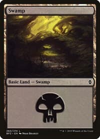 Swamp (260) - Battle for Zendikar - Magic: The Gathering card