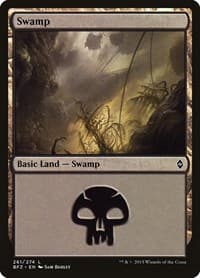 Swamp (261) - Battle for Zendikar - Magic: The Gathering card