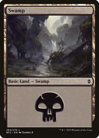 Swamp (264) - Battle for Zendikar - Magic: The Gathering card