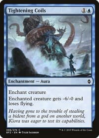 Tightening Coils - Battle for Zendikar - Magic: The Gathering card