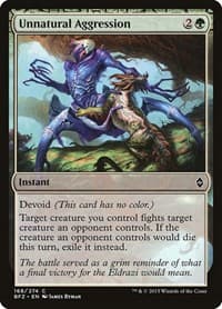 Unnatural Aggression - Battle for Zendikar - Magic: The Gathering card