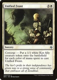 Unified Front - Battle for Zendikar - Magic: The Gathering card