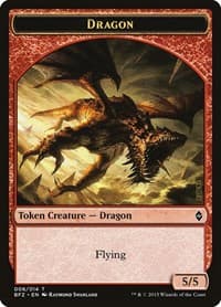 Dragon Token - Battle for Zendikar - Magic: The Gathering card