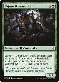 Tajuru Beastmaster - Battle for Zendikar - Magic: The Gathering card