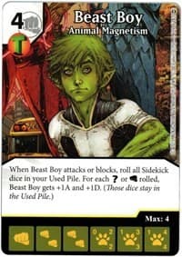 Beast Boy - Animal Magnetism - War of Light - Dice Masters card
