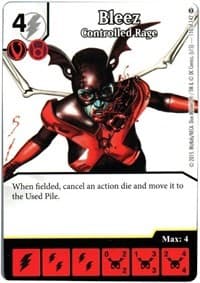 Bleez - Controlled Rage - War of Light - Dice Masters card