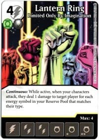 Lantern Ring - Limited Only By Imagination - War of Light - Dice Masters card