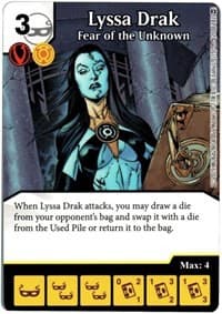 Lyssa Drak - Fear of the Unknown - War of Light - Dice Masters card