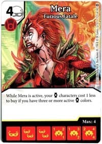 Mera - Furious Fatale - War of Light - Dice Masters card