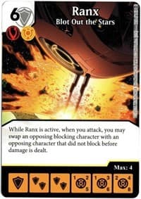 Ranx - Blot Out the Stars - War of Light - Dice Masters card