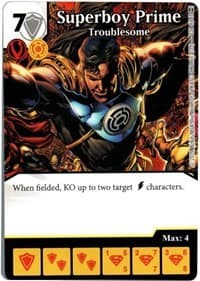 Superboy Prime - Troublesome - War of Light - Dice Masters card