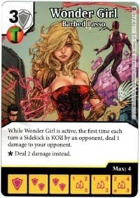 Wonder Girl - Barbed Lasso - War of Light - Dice Masters card