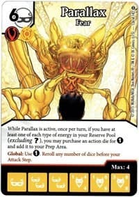 Parallax - Fear - War of Light - Dice Masters card