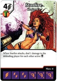 Starfire - Koriand'r - War of Light - Dice Masters card