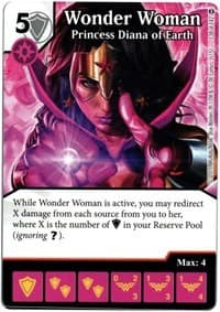 Wonder Woman - Princess Diana of Earth - War of Light - Dice Masters card
