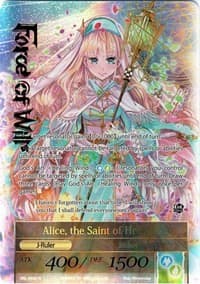 Alice, the Girl in the Looking Glass // Alice, the Saint of Healing (Full Art) - The Seven Kings of the Lands - Force of Will card