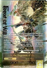 Arla, the Winged Lord // Arla, the Hegemon of the Sky (Full Art) - The Seven Kings of the Lands - Force of Will card