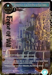 Shangri-La, the Paradise on the Ocean (Full Art) - The Seven Kings of the Lands - Force of Will card