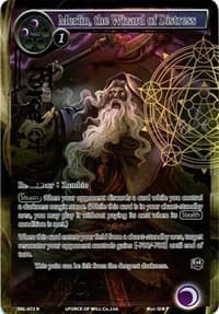 Merlin, the Wizard of Distress (Full Art) - The Seven Kings of the Lands - Force of Will card
