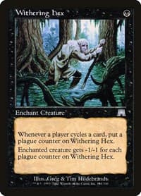 Withering Hex - Onslaught - Magic: The Gathering card