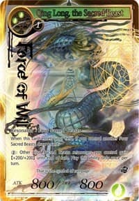 Qing Long, the Sacred Beast (Full Art) - The Seven Kings of the Lands - Force of Will card