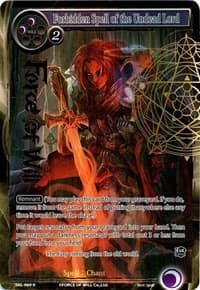 Forbidden Spell of the Undead Lord (Full Art) - The Seven Kings of the Lands - Force of Will card