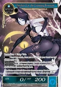 Cheshire Cat, the Grinning Remnant (Full Art with Pants) - The Castle and The Two Towers - Force of Will card