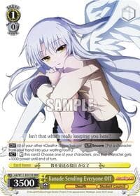 Kanade Sending Everyone Off (RRR) - Angel Beats! Re:Edit - Weiss Schwarz card