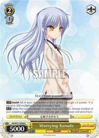 Worrying Kanade - Angel Beats! Re:Edit - Weiss Schwarz card