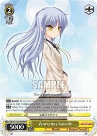 Worrying Kanade (RRR) - Angel Beats! Re:Edit - Weiss Schwarz card