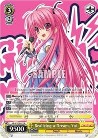 Realizing a Dream, Yui - Angel Beats! Re:Edit - Weiss Schwarz card