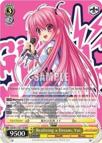 Realizing a Dream, Yui (RRR) - Angel Beats! Re:Edit - Weiss Schwarz card