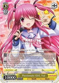 Passionate Girl, Yui - Angel Beats! Re:Edit - Weiss Schwarz card