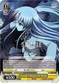 Kanade's Reason for Battle - Angel Beats! Re:Edit - Weiss Schwarz card