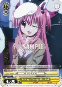 Always Energetic, Yui - Angel Beats! Re:Edit - Weiss Schwarz card