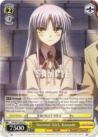 Normal Girl, Kanade - Angel Beats! Re:Edit - Weiss Schwarz card
