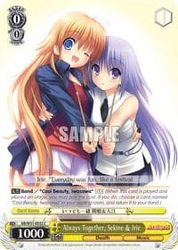 Always Together, Sekine & Irie - Angel Beats! Re:Edit - Weiss Schwarz card