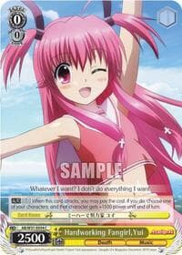 Hardworking Fangirl, Yui - Angel Beats! Re:Edit - Weiss Schwarz card